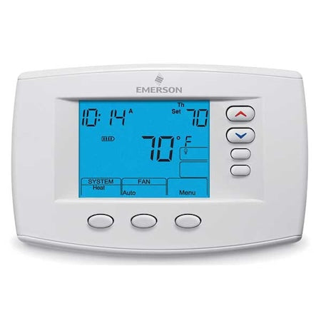 White-Rodgers 1F95-0671 - Low Voltage Thermostat, 7, 5-1-1 Programs, 4 H, 2 C, Hardwired/Battery/Power Stealing, 24 VAC