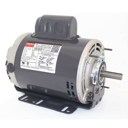 Dayton 4VAG7 - Capacitor-Start Belt Drive Motor, 3/4 HP, 56 Frame, 115/208-230 V AC Voltage, 1,725 Nameplate RPM