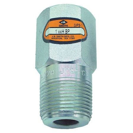 0338203680 - Hex Bull Nose Plug Hex Head Bull Plug, 1" Pipe, MNPT, Carbon Steel