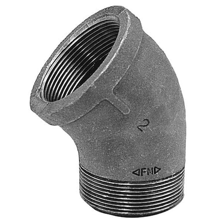 Anvil 0310027602 - 45 Degree Street Elbow 45 Degree Street Elbow, 1" Pipe, FNPT x MNPT, Malleable Iron, Class 150