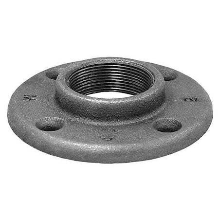 Anvil 0310105200 - Flange Floor Flange, 3/4" Pipe, Flanged x FNPT, Malleable Iron, Class 150