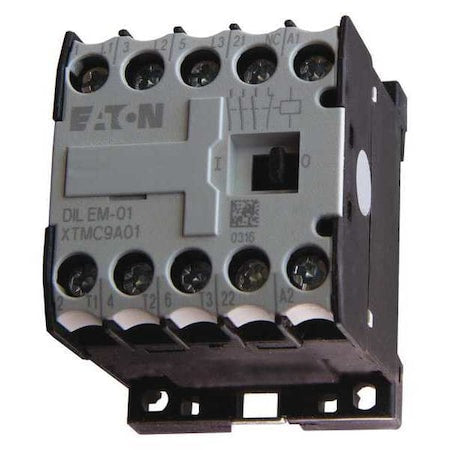 Eaton XTMC9A01TD - IEC Miniature Magnetic Contactor, 1 NC, 24 V DC, 3 P, Non-Reversing, Screw