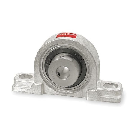 Dayton 4X726 - Pillow Block Bearing, Zinc Die Cast Housing Material, Set Screw, Ball, 1 in Dia, Alloy Steel Insert Material