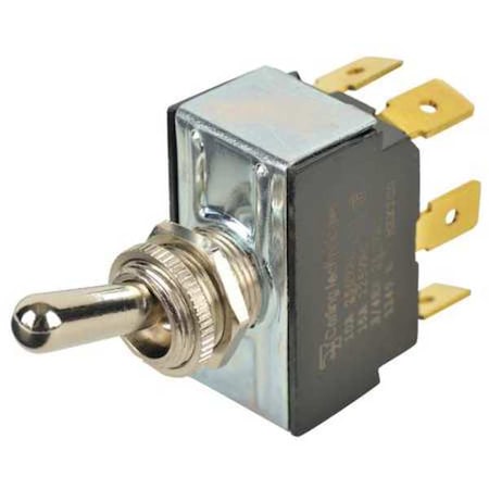 Carling Technologies 6GG5B-73 - Toggle Switch, DPDT, 4 Connections, Off/Circuit 1 On/Circuit 1&2 Momentary On, 3/4 hp, 10 A at 250 V AC