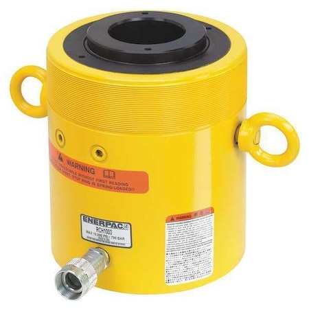 Enerpac RCH1003 - General Purpose Hydraulic Ram, RCH Series, Hollow Plunger, Single Acting, 100 ton, 3 in Stroke