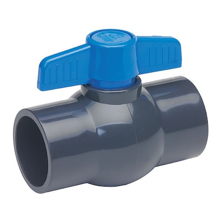 107-637-NPG - 1-1/2" Socket PVC Ball Valve Inline