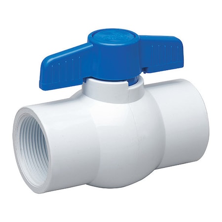 107-137-NP - 1-1/2" FNPT PVC Ball Valve Inline