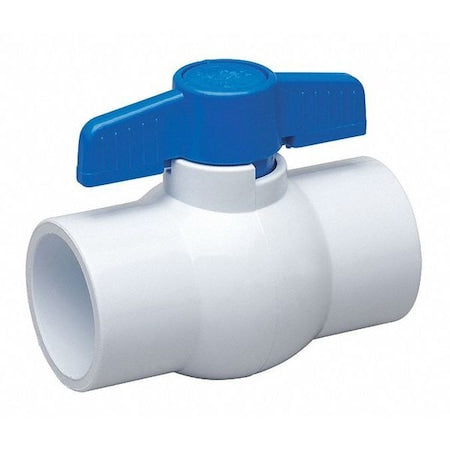 107-637-NP - 1-1/2" Socket PVC Ball Valve Inline