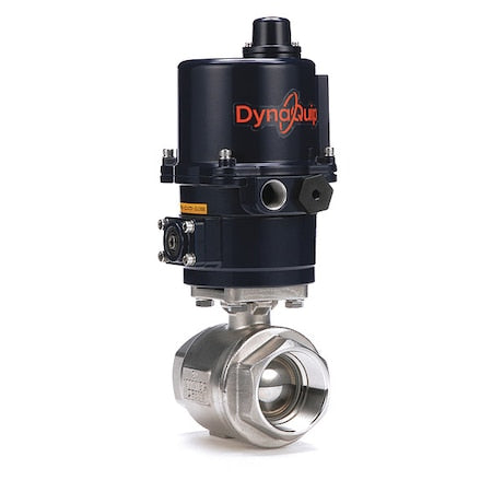 Dynaquip Controls E2S28AJE07 - 2" FNPT Stainless Steel Electronic Ball Valve 2-Way, Seat Material: PTFE