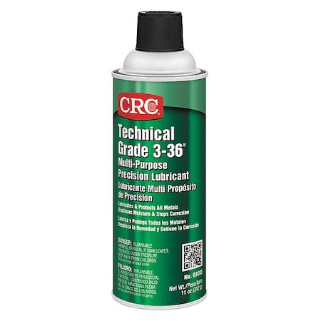 Crc 03003 - Lubricant, 16 oz, Aerosol Spray Can, Petroleum Distillates Base, 250 Degrees F Max Op Temp, Amber, 49735 Series