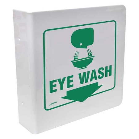 Brady 49041 - Eye Wash, 12 in x 9 in, Rectangle, Plastic, 49041