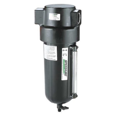 Speedaire 4ZL10 - Compressed Air Filter, Particulate, 1 in NPT, 425 cfm, 5 micron, 250 psi Max Op Pressure