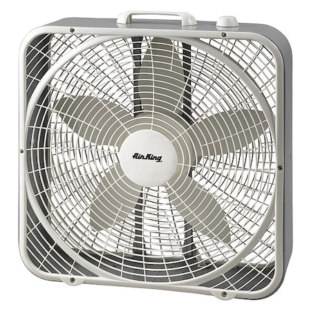 Air King 9723 - Box Fan W/ 20 in Blade Dia, Non-Oscillating, 3 Speeds, 120 V AC, 6 ft L Cord