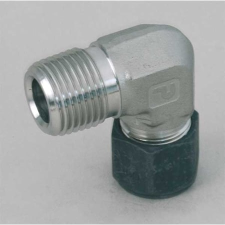 Parker 8-4 CBZ-SS - 1/4" x 1/2" MNPT x CPI 316 SS Male 90 Degree Elbow