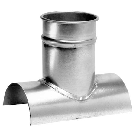 Nordfab 8040302827 - Round 12"dia 16"L 90 Degrees GSteel Tap-In Branch, 12 in x 12 in Duct Dia, Galvanized Steel, 16" L