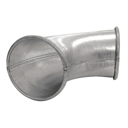 Nordfab 8010000953 - Round 90 Degree Elbow, 4 in Duct Dia, Galvanized Steel, 24 ga GA, 10" L