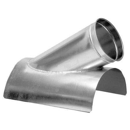 Nordfab 8040300055 - Round 12"dia 18"L 30 Degrees GSteel In-Cut Branch, 12 in x 12 in Duct Dia, Galvanized Steel, 18" L