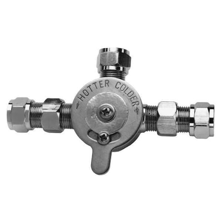 Sani-Lav 201L - Mixing Check Valve,3/8 In Comp,Brass