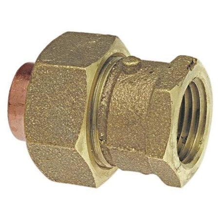 Nibco 7333LF 3/8 - Union, Bronze, Cup 3/8 in, FNPT 3/8 in