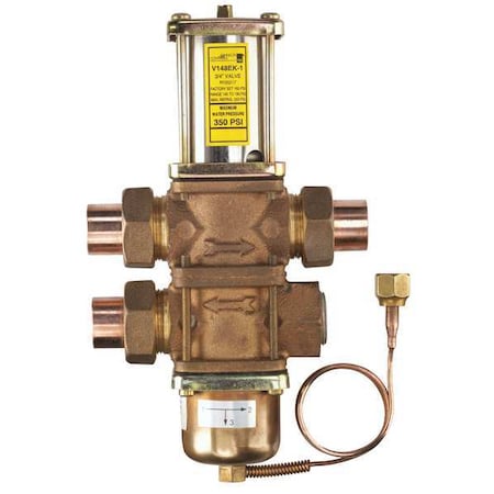 Johnson Controls V148GL1-001C - Water Regulating Valve,3 Way, 1 In