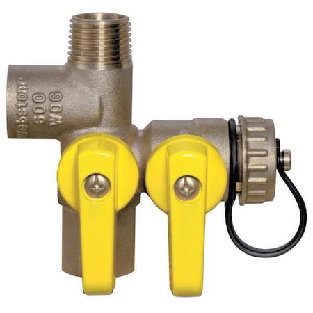 Webstone 41672 - Expansion Tank Valve,1/2 In.,Brass