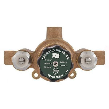 Leonard Valve LV-981A-LF-RF - Thermostatic Mixing Valve,Bronze,Sweat