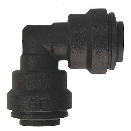 John Guest PP0308E - Push-Fit Elbow Fitting, 1/4 in Tube Size, Polypropylene, Black, 10 PK
