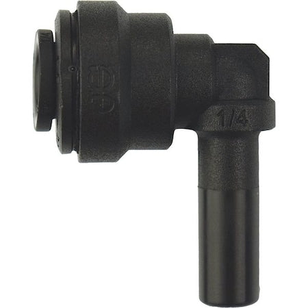 John Guest PP220808E - Push-Fit Elbow Fitting, 1/4 in Tube Size, Polypropylene, Black, 10 PK