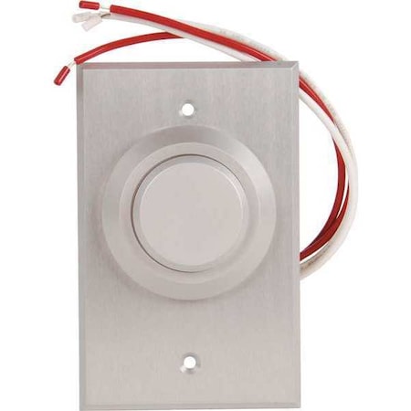 Dortronics W5287-P23DA - Push Button,24 VDC,3" W,Red Button