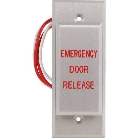 Dortronics N5286-P23DAxE5 - Push to Exit Button,24 VDC,1-3/4" W