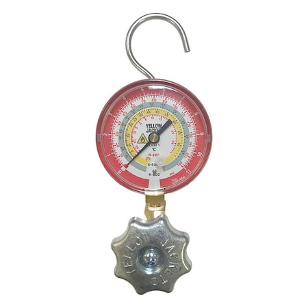 Yellow Jacket 40339 - Single Manifold Gauge, 3 1/8 in Gauge
