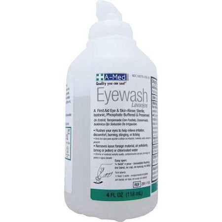 A-Med 5020-0292 - Single Use Eyewash Bottle, 4 oz