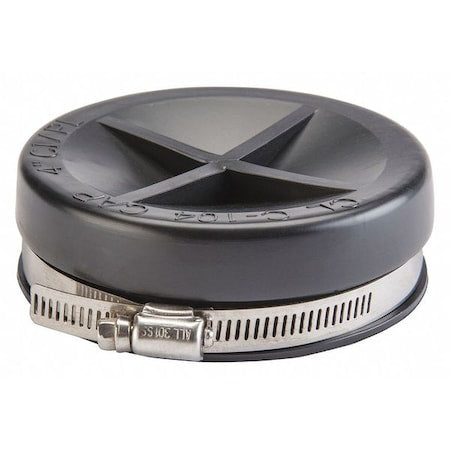 DACAP-11/2 - Round End Cap,PVC,1 1/2 in For Pipe Size