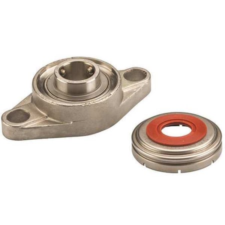 Ntn SUCFL206-19C0FG1 - Flange Bearing,2-Bolt,1-3/16" Bore Dia.