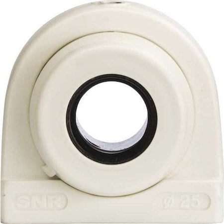 Ntn SUCTBL205-16C0FG1 - Pillow Block Bearing, Thermoplastic Housing Material, Set Screw, Ball, 1 in Dia, Stainless Steel Insert Material