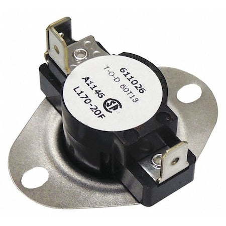 Supco LD170 - Thermostat, 1-1/2" D, 2" W, 1" H, Element Type: Insertion