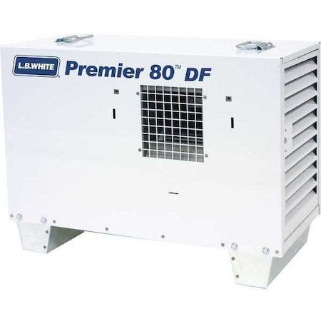 L.B. White CS080BSDN22168T - Portable Gas Ducted Tent and Remediation Heater, Natural Gas, Liquid Propane, Direct Spark