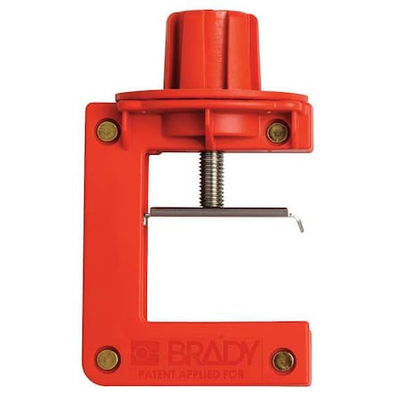 Brady 121504 - Butterfly Valve Lockout,Red,Nylon