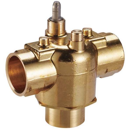 Johnson Controls JS3213 - Valve,3 Way,High Temp,On/Off,Sweat 1/2