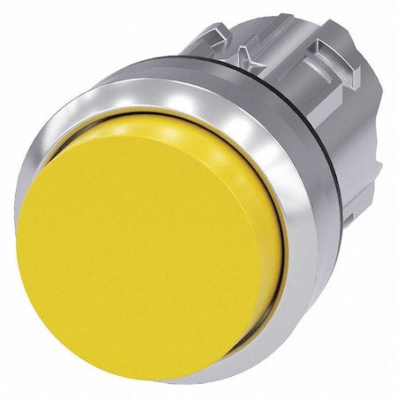 Siemens 3SU1050-0BB30-0AA0 - Extended Push Button,Yellow,Non-Illum,22mm