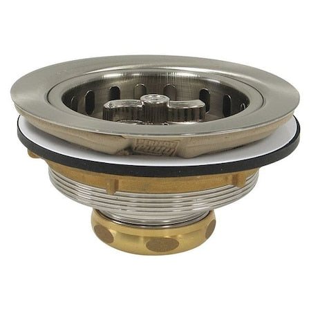 Perfect Putty 59-3222 - Sink Strainer,Satin Brushed Nickel,5" L