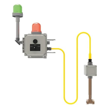 Bradley S19-324EG - Emergency Signaling System, Galvanized Steel, Amber/Gray/Green, For Use With, Eyewash