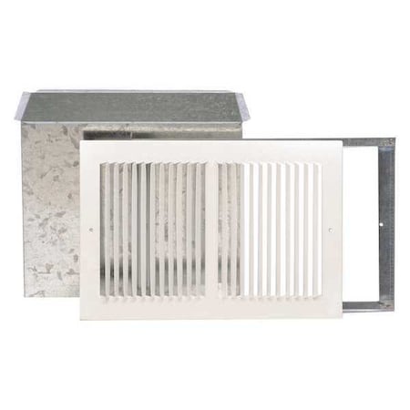 Williams Comfort Products 6501 - 10" x 12" Rear-Outlet Register, White