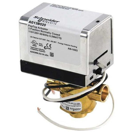 Erie VT3213G13B020 - Valve 3 Way,120 V,1/2in Sweat