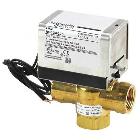 Erie VT3322G13A020 - Valve,3 Way,24 V,3/4in NPT