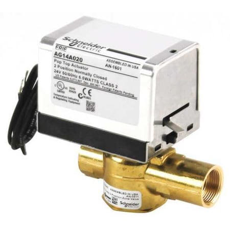 Erie VS2343G14A020 - Zone Valve,3/4in,2 Way,24 V,N/C,Hi Temp