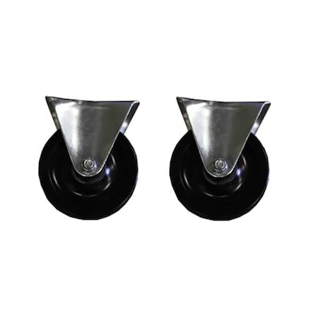 Ideal Shield CASTER 4" X 1.25" SOFT RUBBER WHEEL - Rubber Caster, 4 in x 1.25 in Soft Rubber Wheel, For Ideal Shield BPB-YL-98-YL