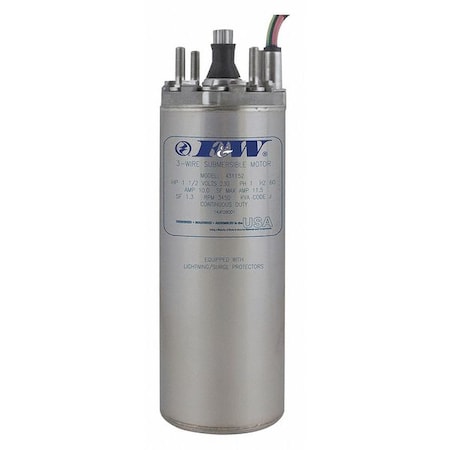 Flint & Walling 137426 - Deep Well Submersible Pump Motor,1/2 HP