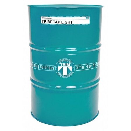 Trim TAPLT-54G - Tapping Fluid, Tap Light, Synthetic, 54 gal, Drum, Amber