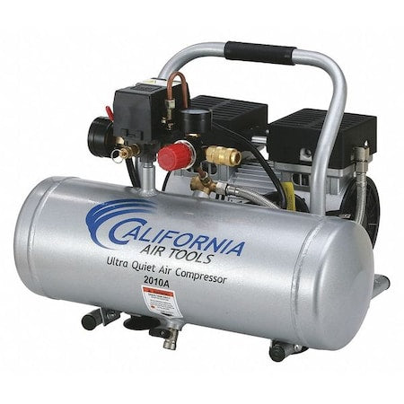 California Air Tools 2010A - Ultra Quiet Oil-Free Air Compressor 2 gal 1-HP w/ Al Tank